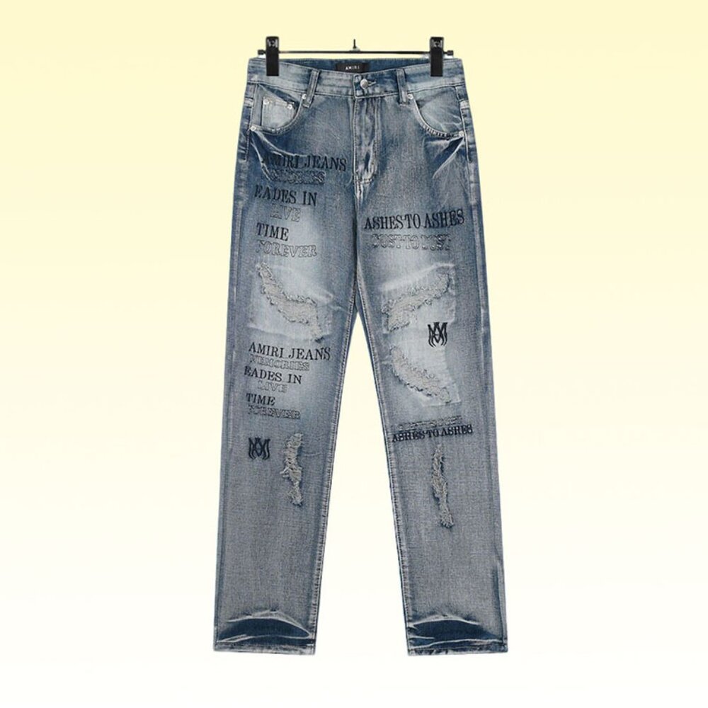 Amiri Skinny Jeans With Letter Print